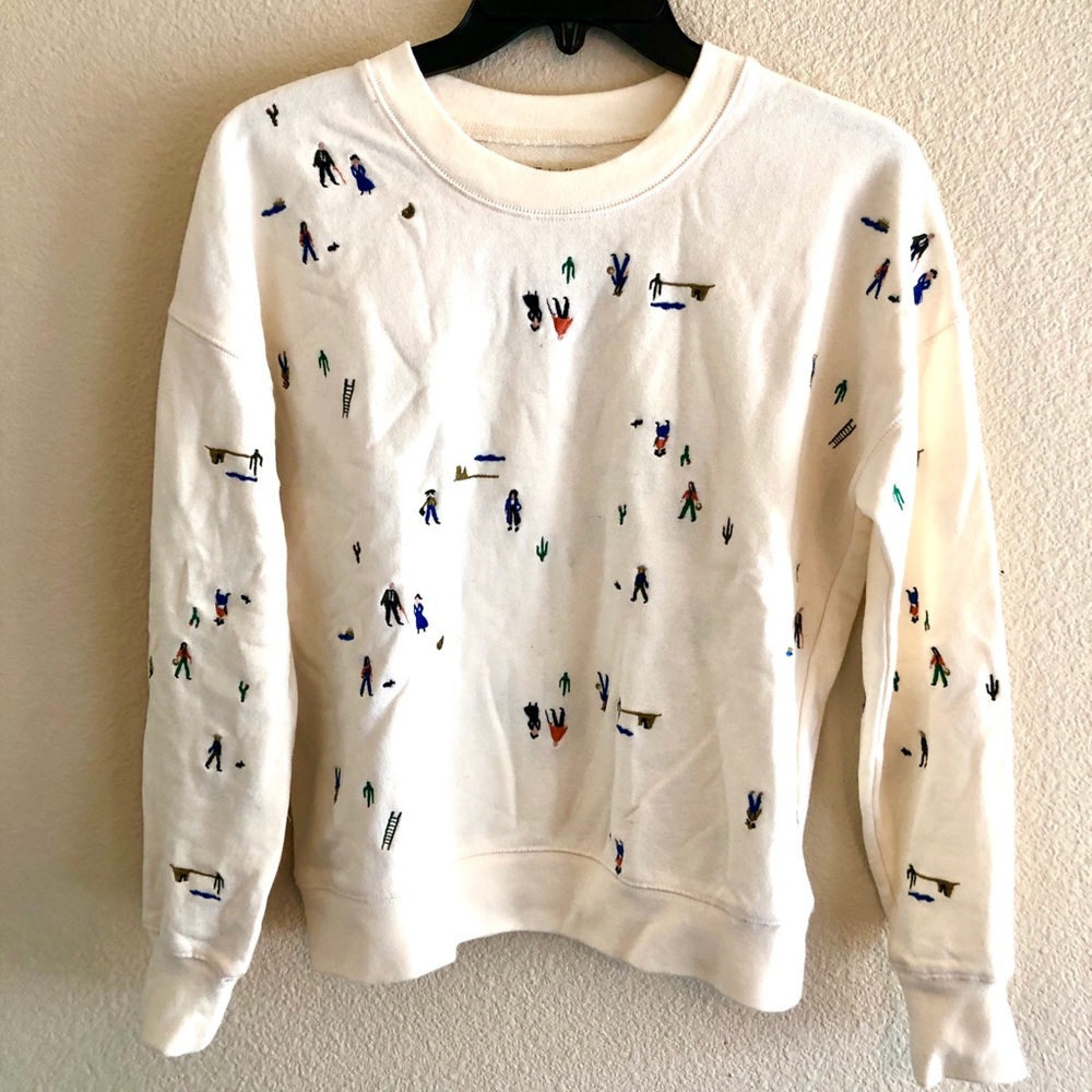 Madewell Ranchero embroidered sweatshirt